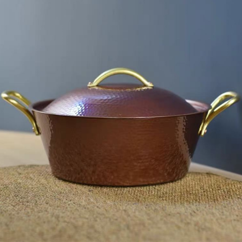 Olla de cobre Vintage hecha a  - Camping Cooking Pot reseña y precio